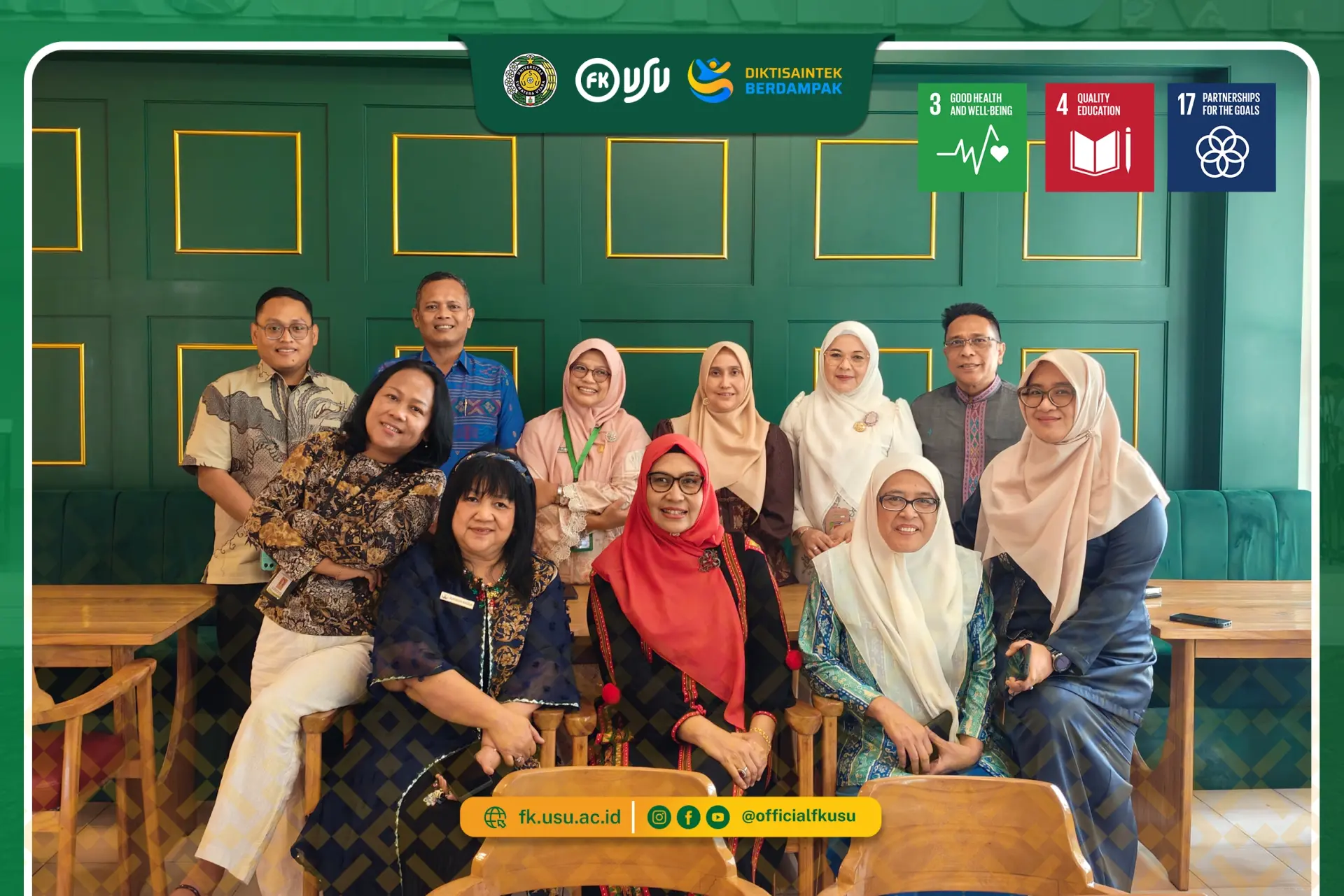 Departemen IKK FK USU Perkuat Wahana Pendidikan di Puskesmas melalui Monitoring dan Evaluasi